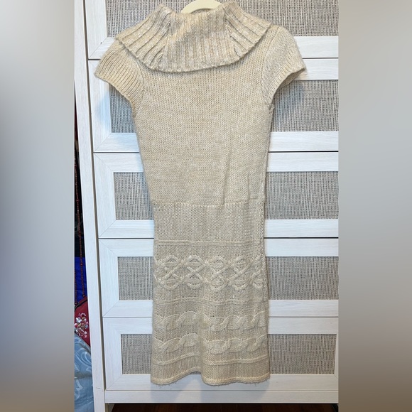 Vintage Pink Rose Sweater Dress - Picture 2 of 5